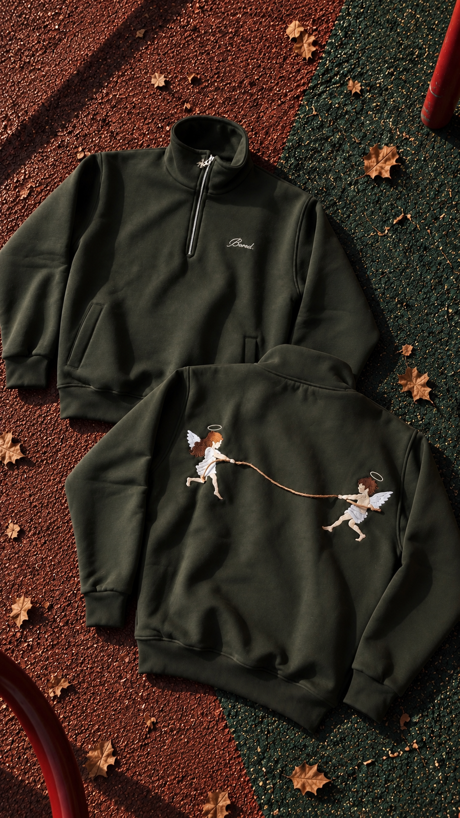 TUG OF WAR HALF ZIP