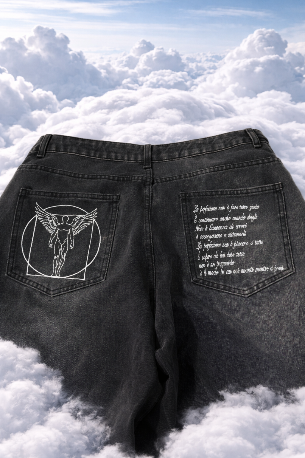 PERFECTION BORED BAGGY JEANS