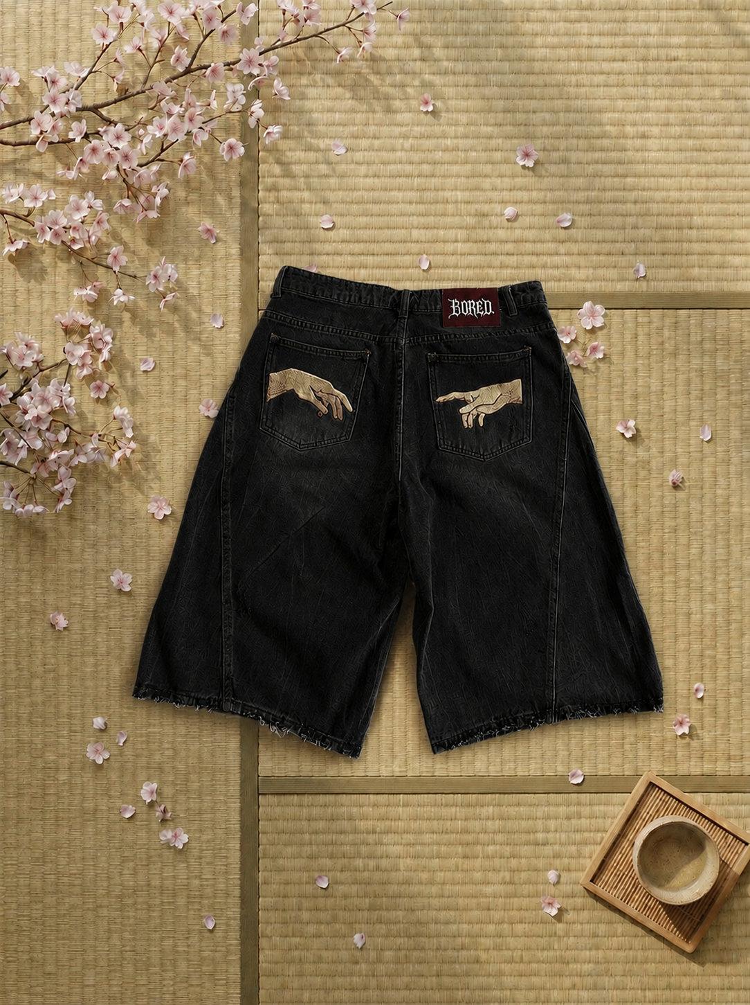 CREATION BORED JORTS Black