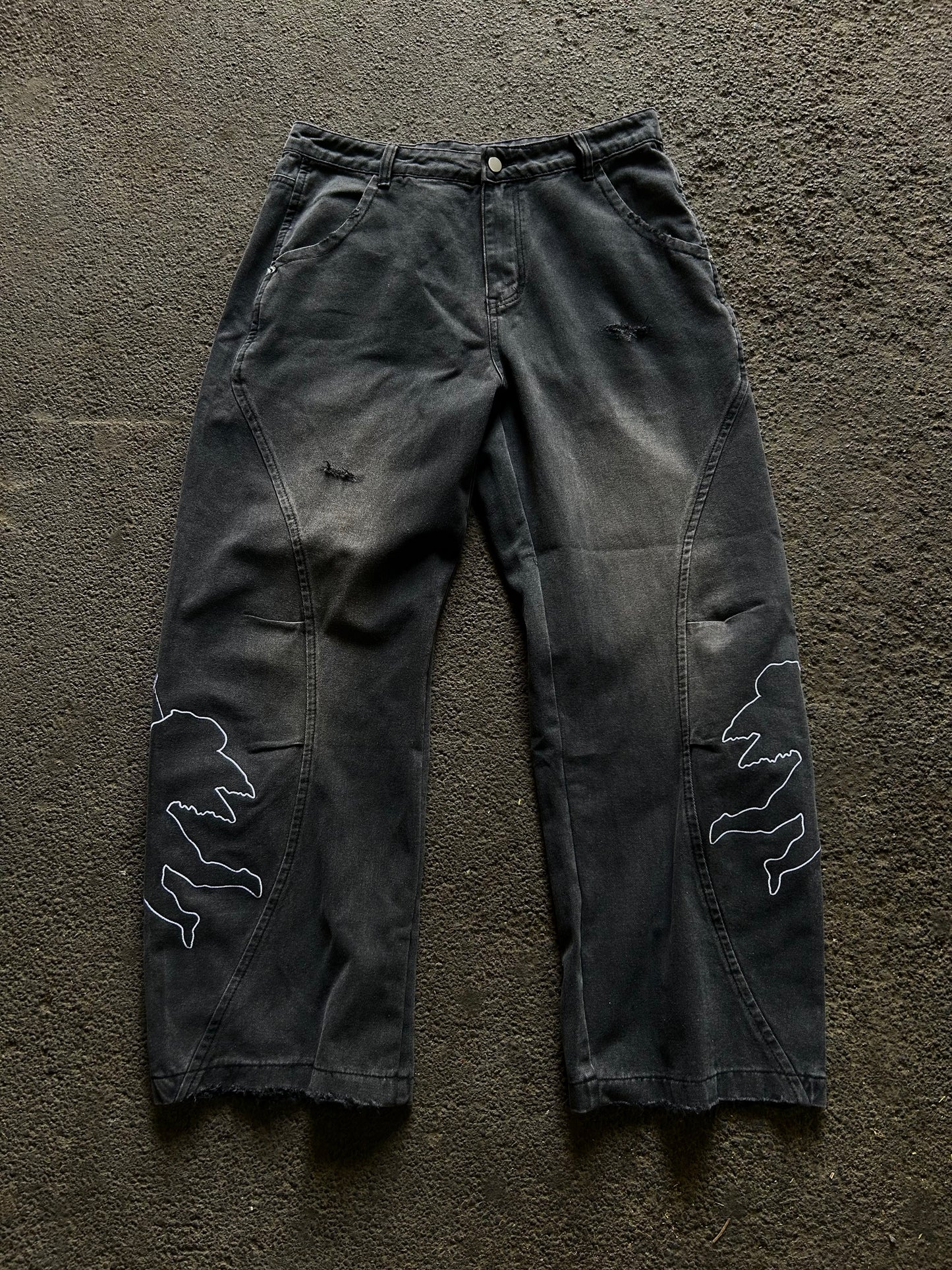 ANGELS BAGGY JEANS BLACK