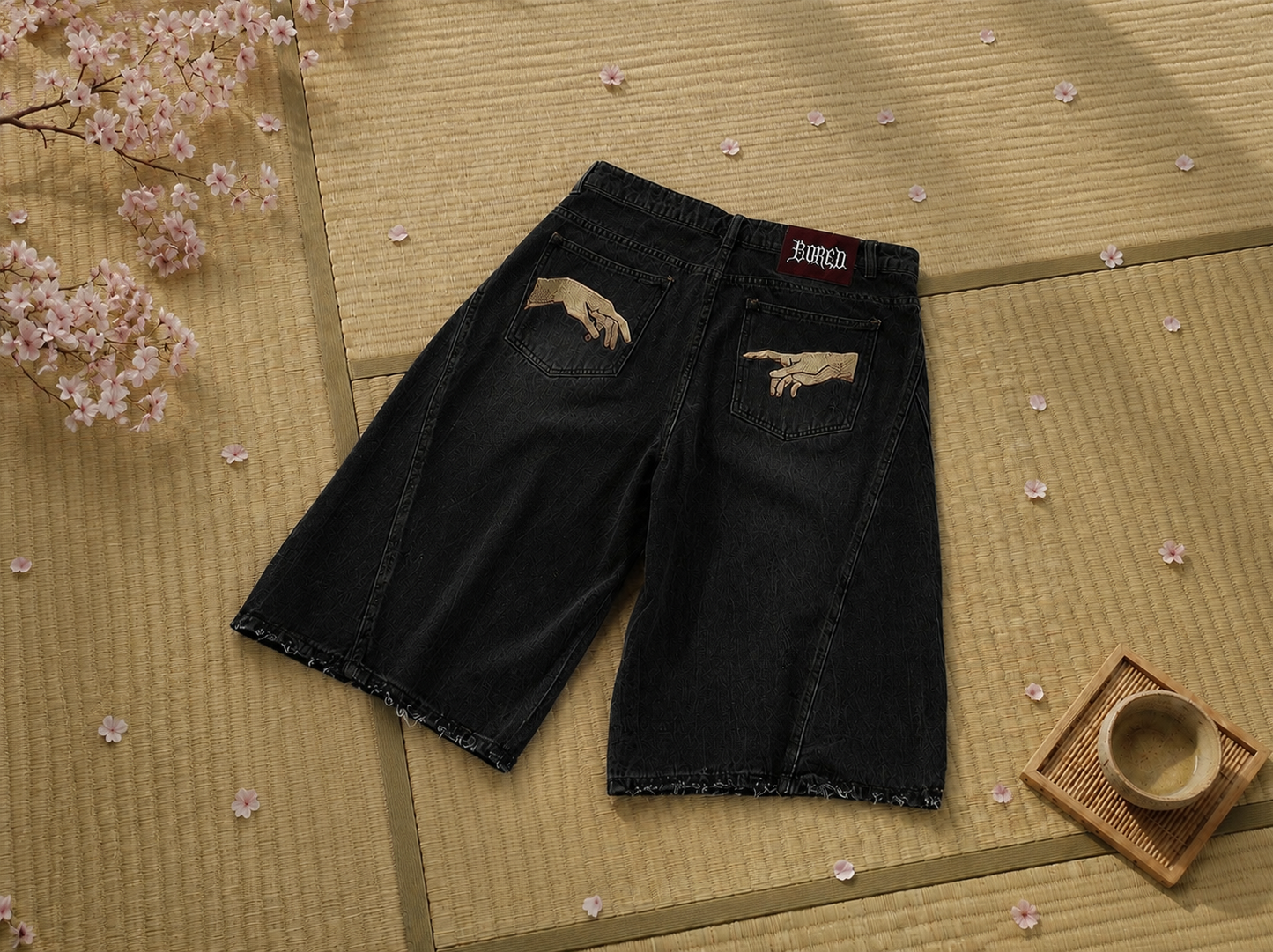 CREATION BORED JORTS Black