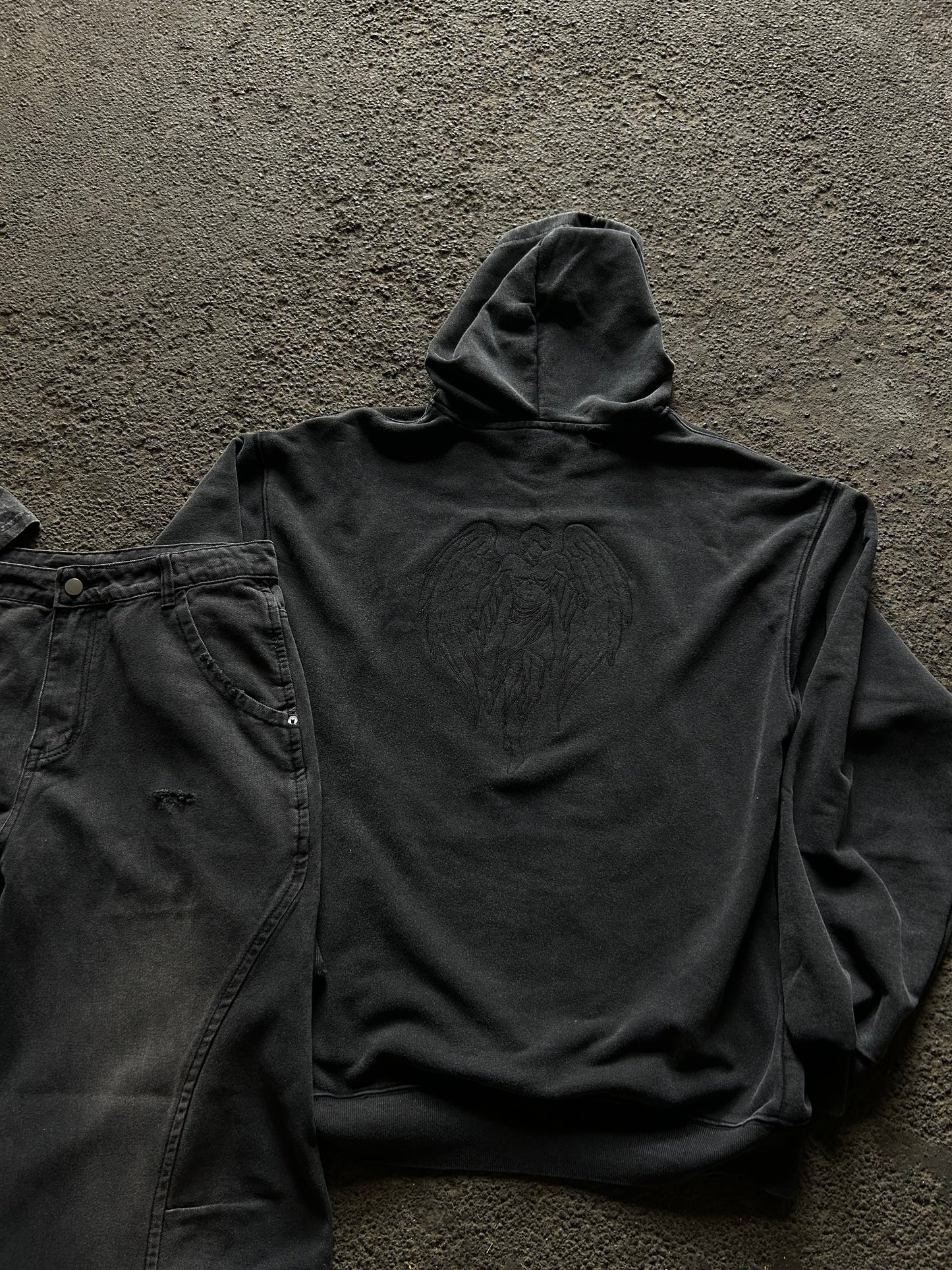 ANGEL BLACK HOODIE