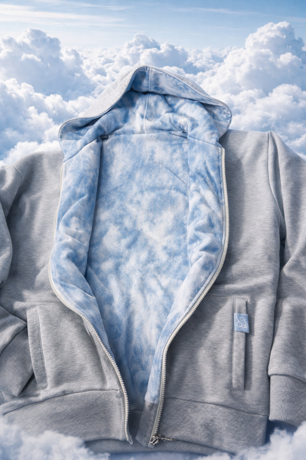 SKY BORED ZIP SUIT