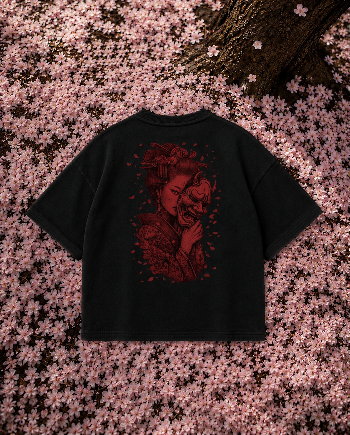 SAKURA VEIL T-SHIRT Black
