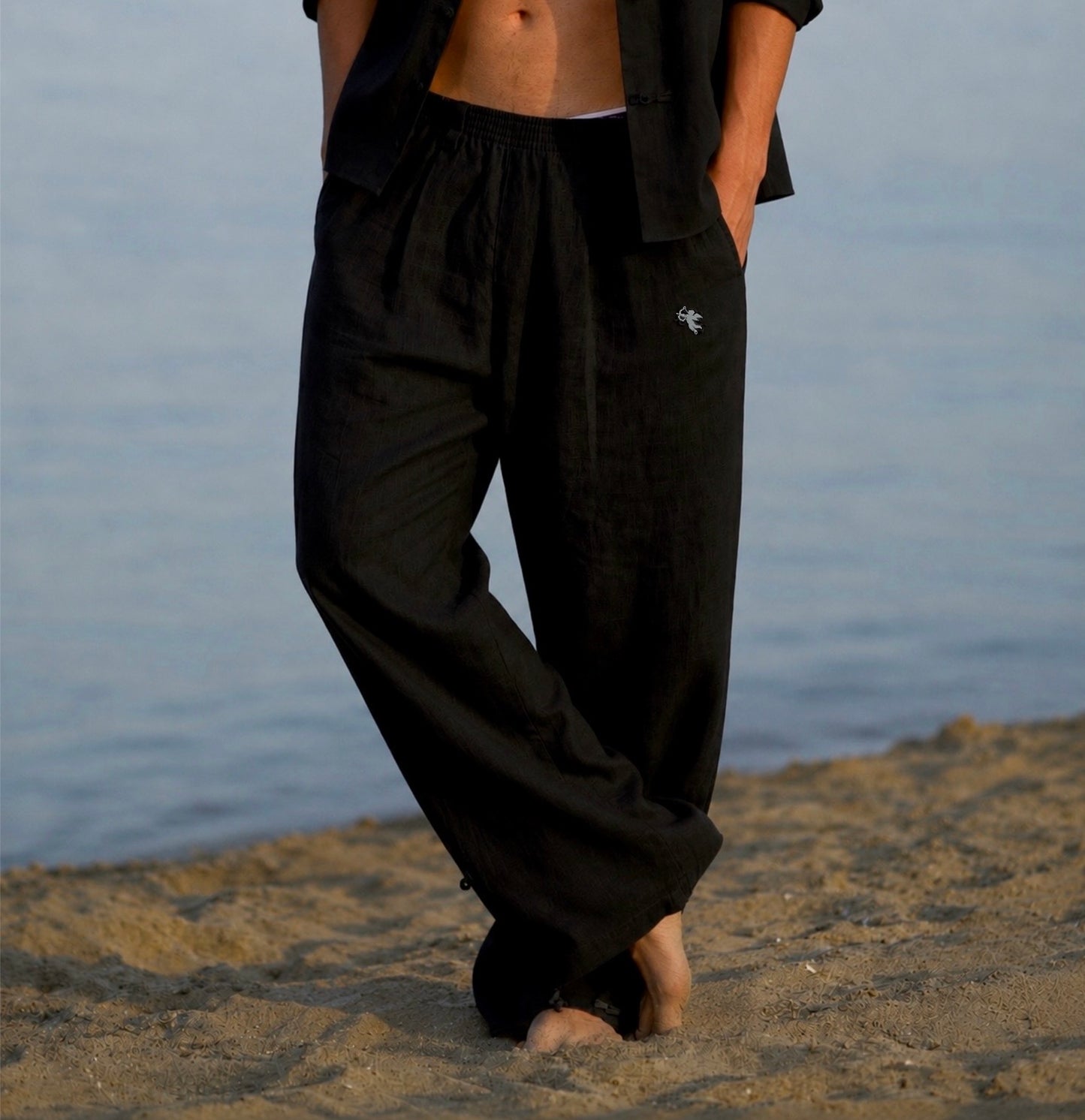 BORED LINE PANTS BLACK