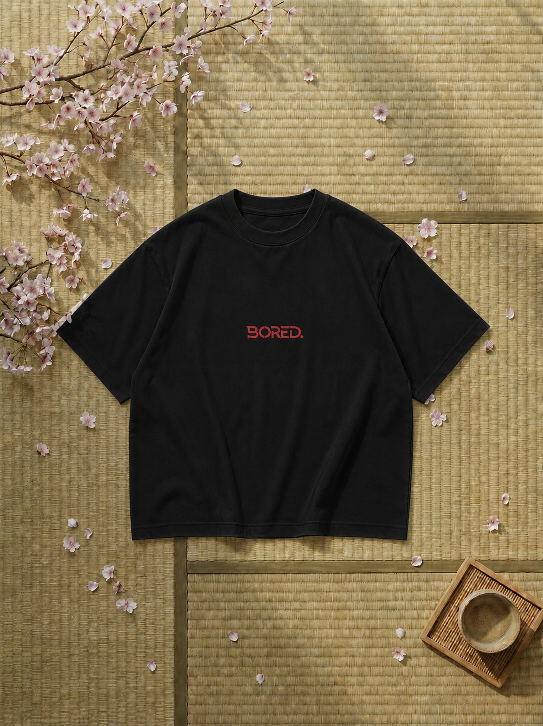 SAKURA VEIL T-SHIRT Black