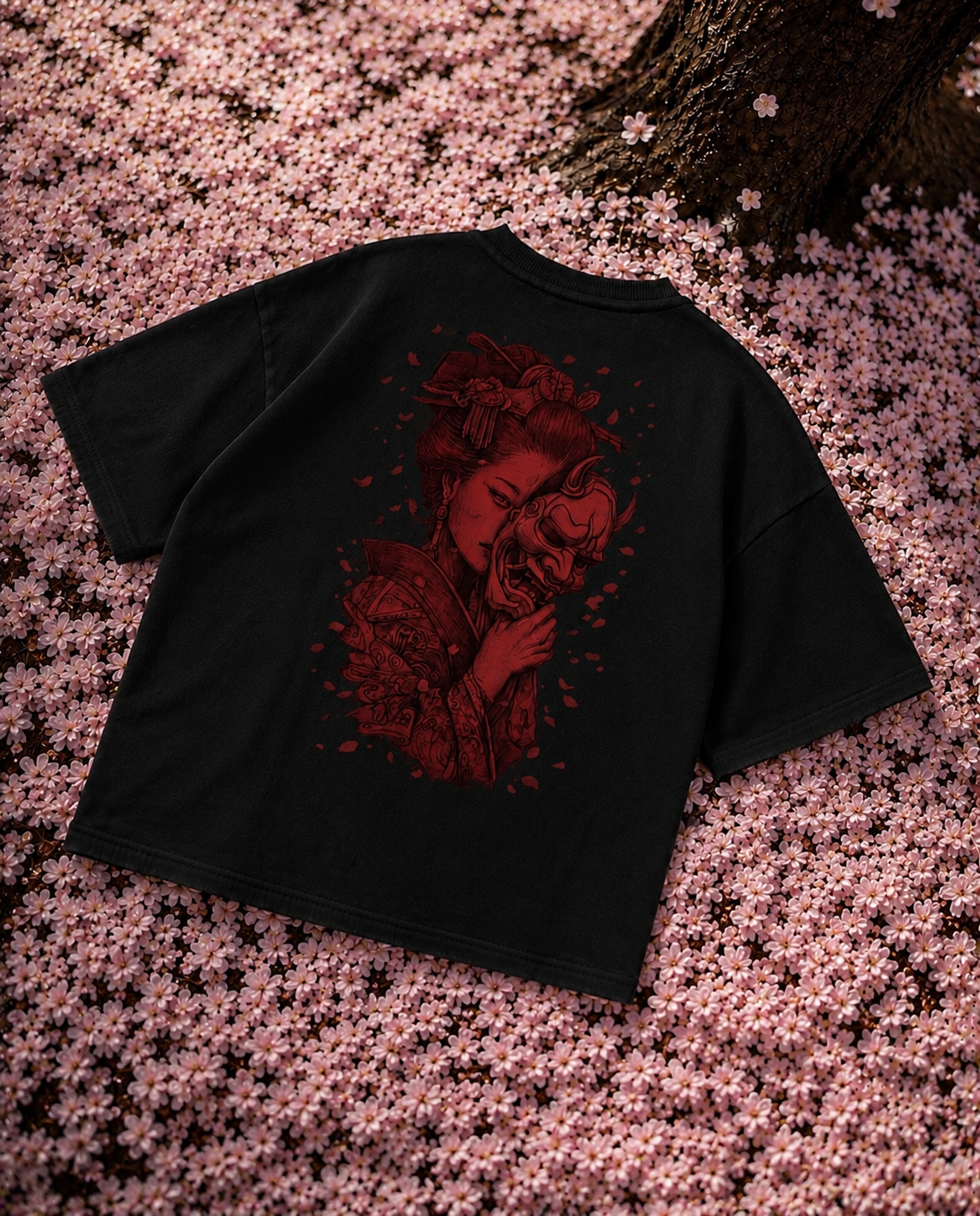 SAKURA VEIL T-SHIRT Black
