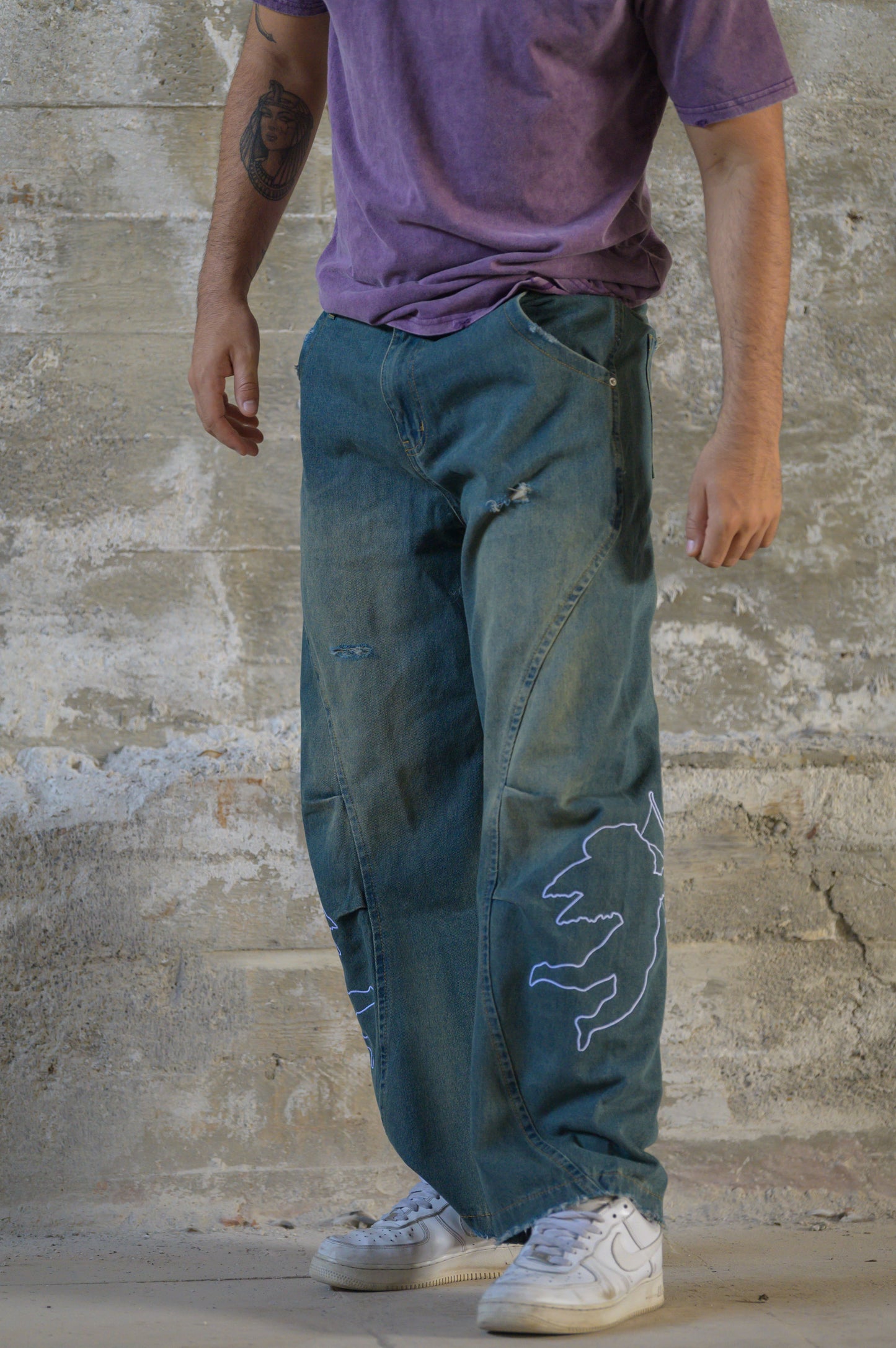 ANGELS BAGGY JEANS RUST