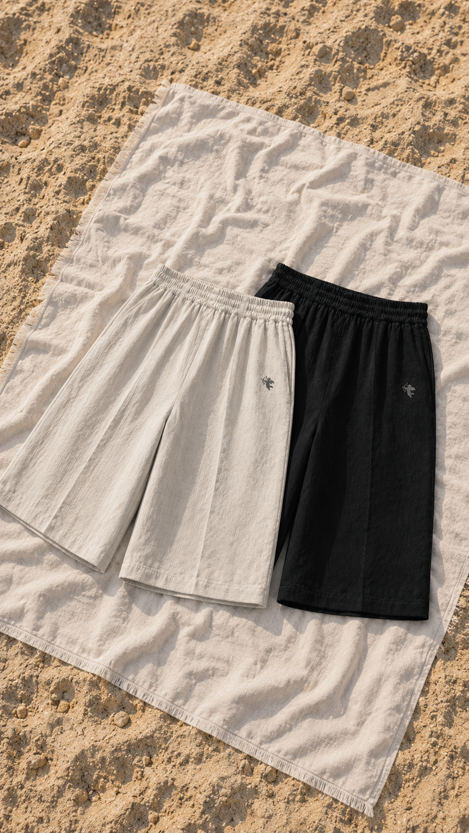 BORED LINE JORTS BLACK