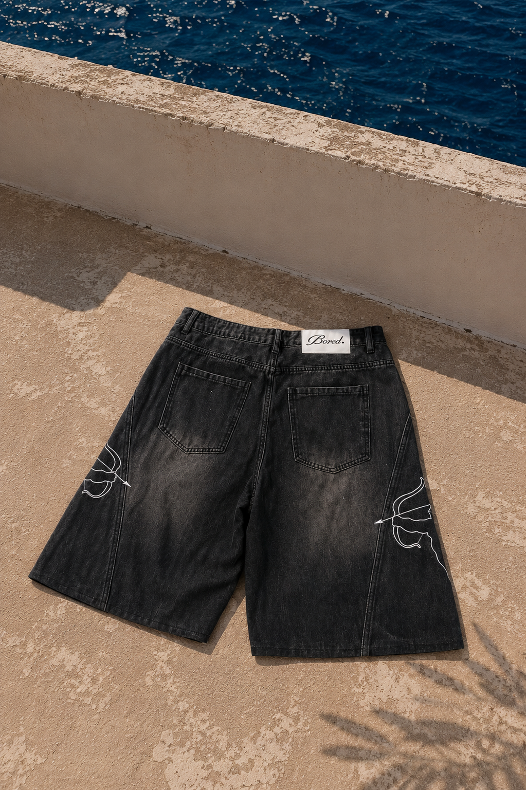 BORED CUPID DENIM JORTS