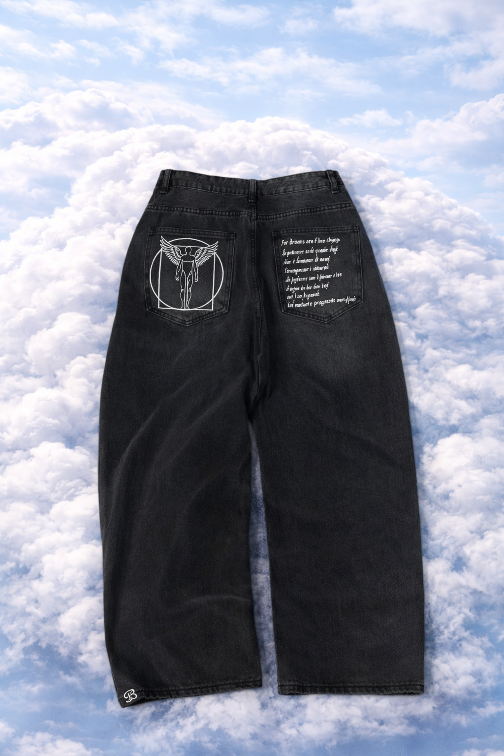 PERFECTION BORED BAGGY JEANS