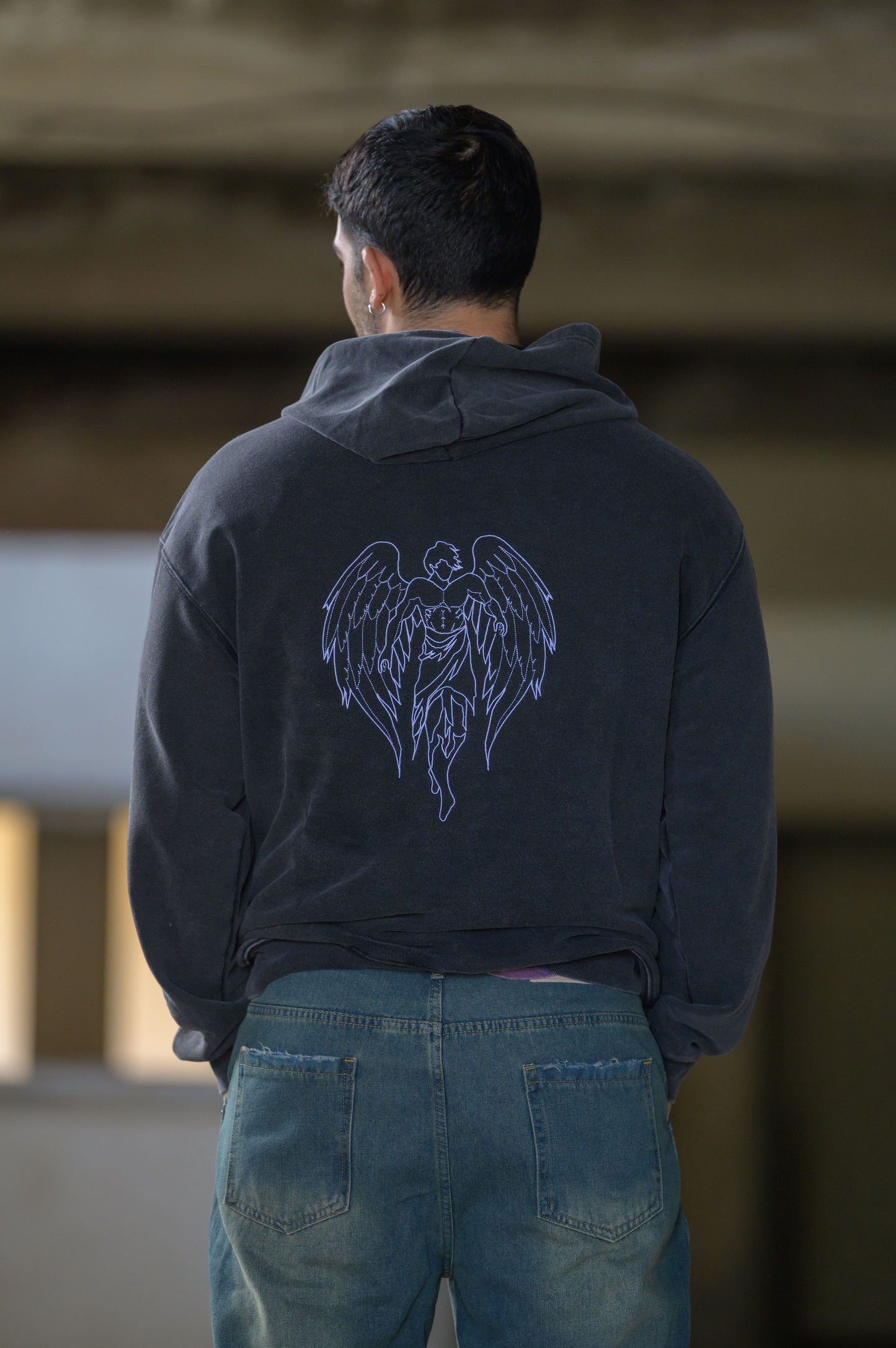 ANGEL BLACK HOODIE 2.0