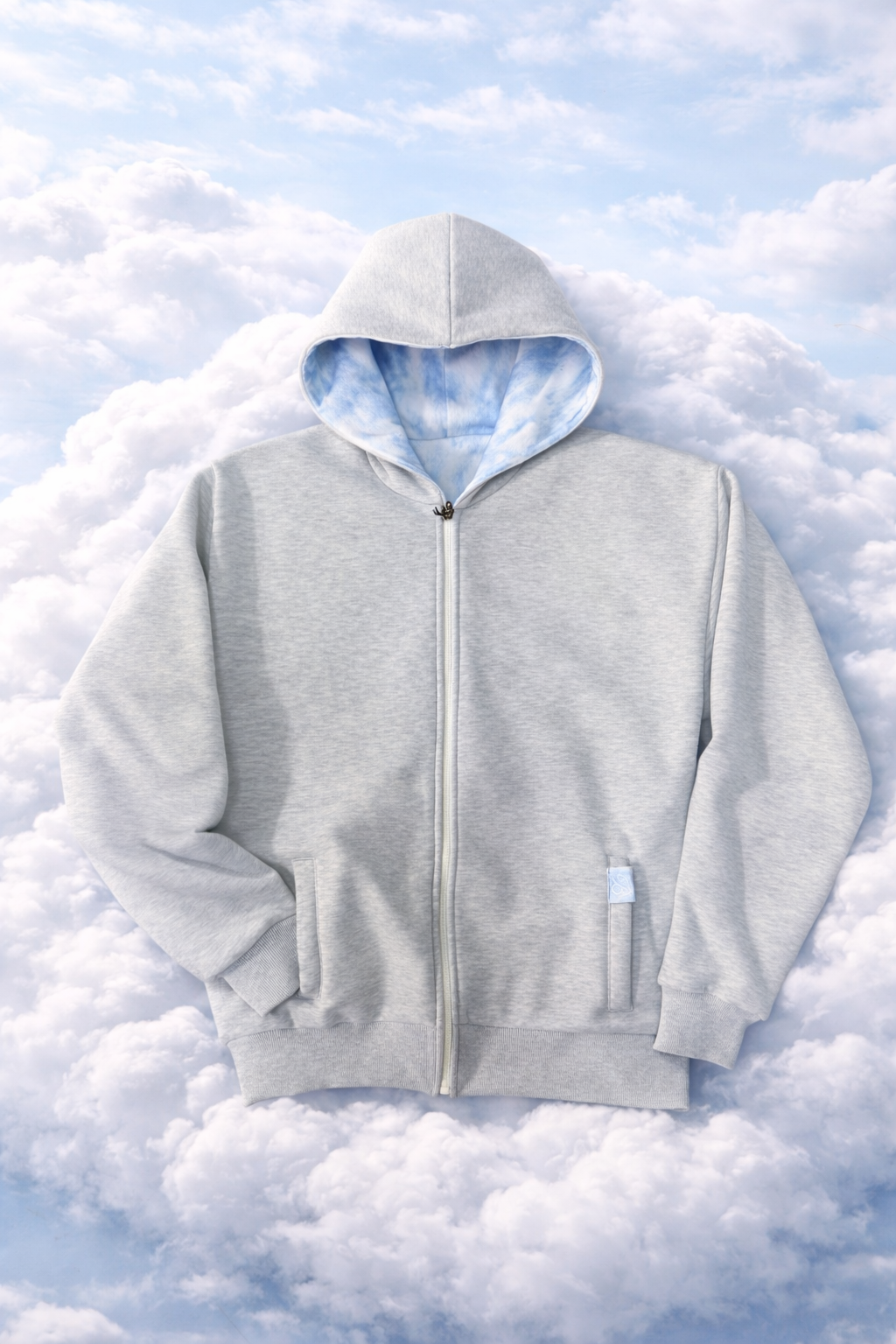SKY BORED ZIP HOODIE