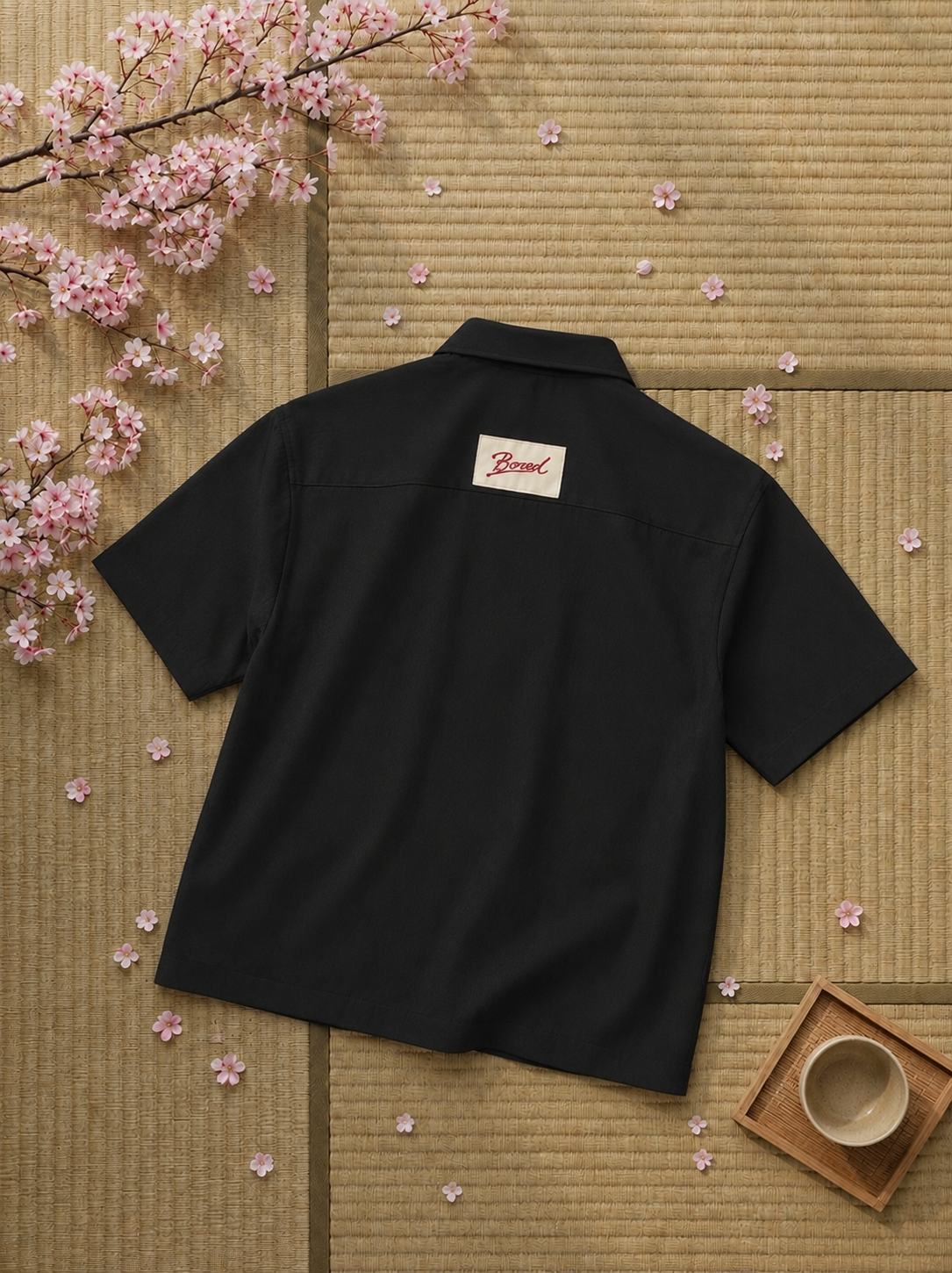 SAKURA DRAGON SHIRT Black