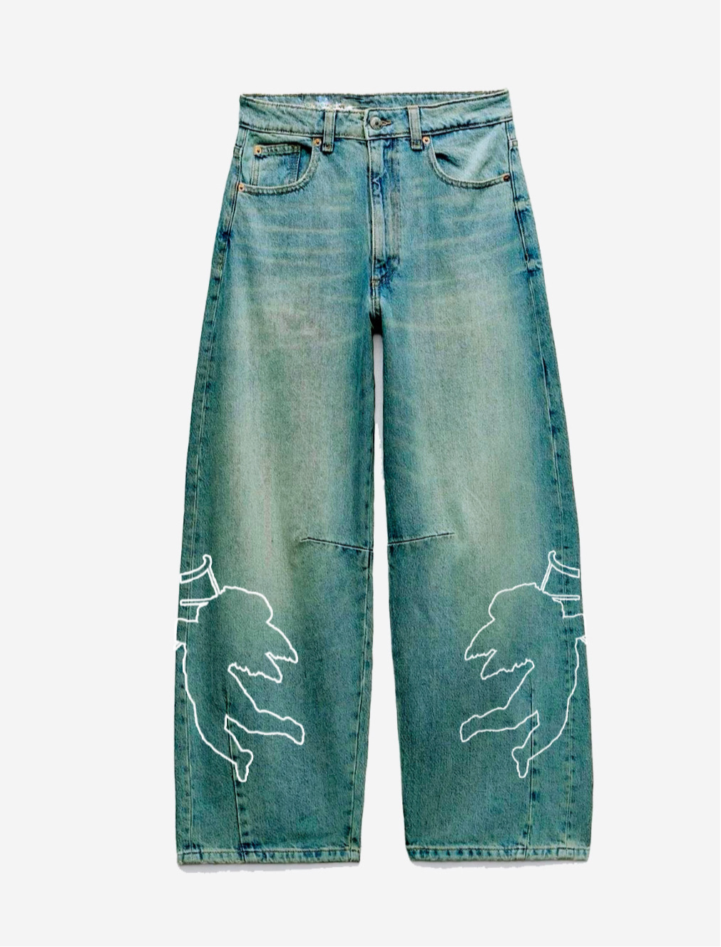 ANGELS BAGGY JEANS RUST