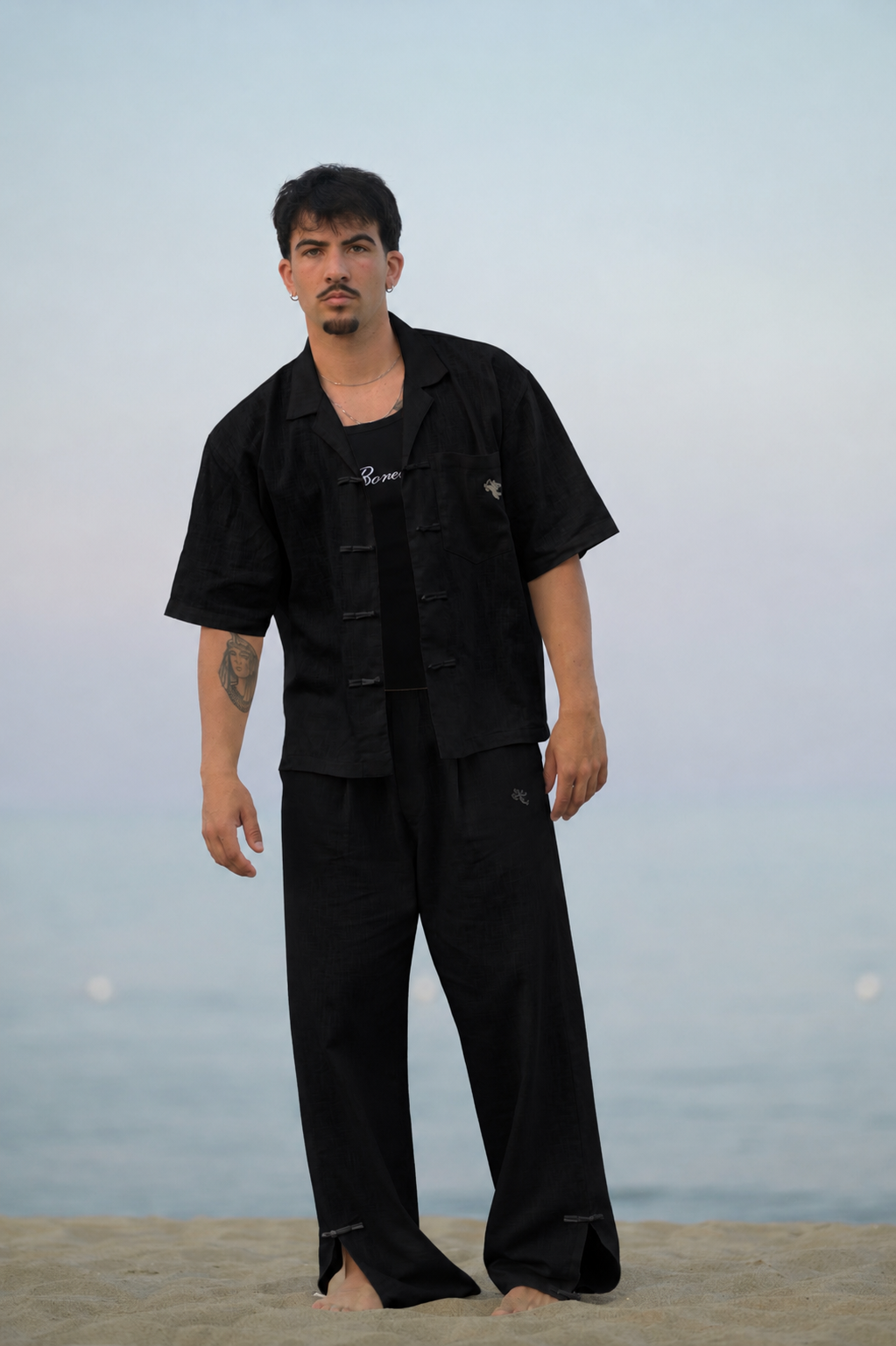 BORED LINE PANTS BLACK