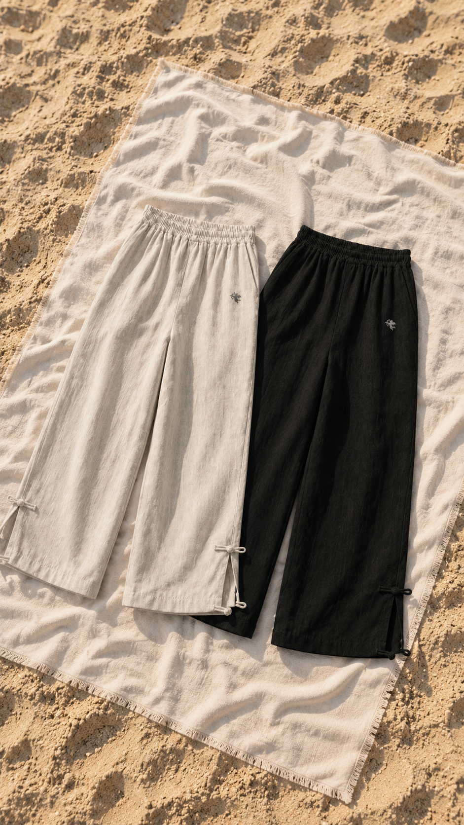 BORED LINE PANTS BLACK