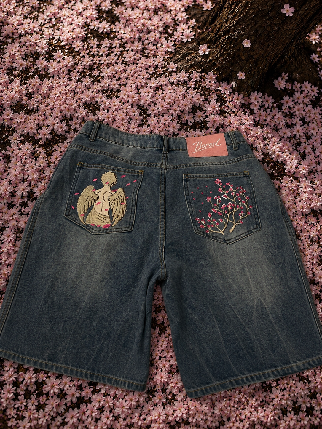 SAKURA SKYBLU BAGGY JORTS
