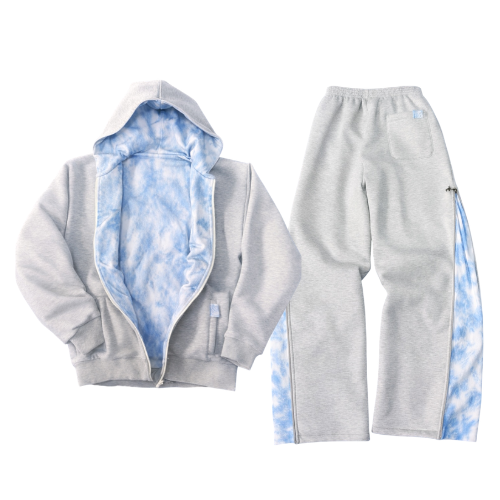 SKY BORED ZIP SUIT