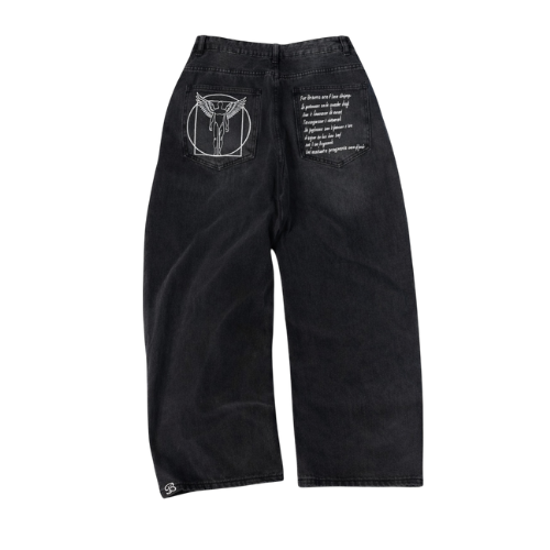 PERFECTION BORED BAGGY JEANS