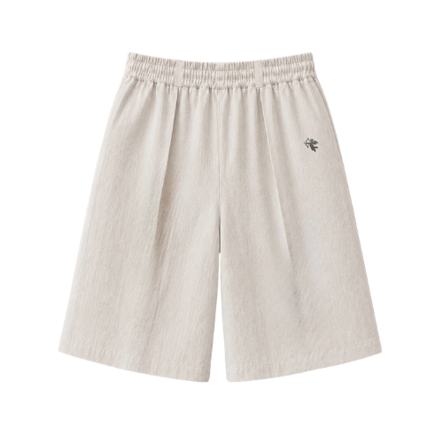 BORED LINE JORTS ECRU