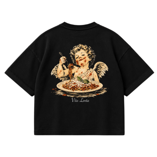 VITA LENTA SPAGHETTI TEE Black